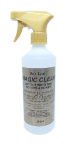 Suchy szampon dla koni psów Magic Clean 500 ml GOLD LABEL