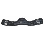 Popręg skórzany Dressage Anatomic wstawki elast. HKM
