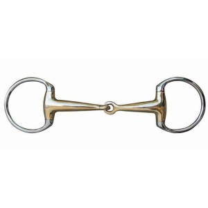 Wędzidło oliwkowe z argentanu, 18mm HKM