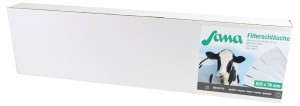 Filtr rurowy do mleka Sana, szyty, 820 x 75 mm, 75 g, 200 szt., Kerbl