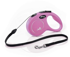 Smycz dla psa Flexi New Classic, linka, różowa, S, 5m, 12kg