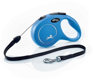 Smycz dla psa Flexi New Classic, linka, niebieska, S, 8m, 12kg
