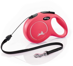 Smycz dla psa Flexi New Classic, linka, czerwona, roz. M, 8 m, 20kg