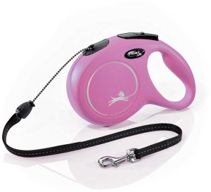 Smycz dla psa Flexi New Classic, linka, różowa, roz. M, 8m, 20kg