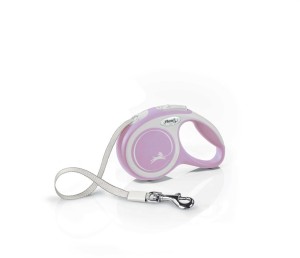 Smycz dla psa Flexi New Comfort, taśma, różowa, XS, 3m, 12kg