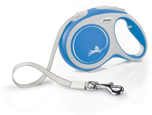 Smycz dla psa Flexi New Comfort, taśma, niebieska, L, 5m, 60kg