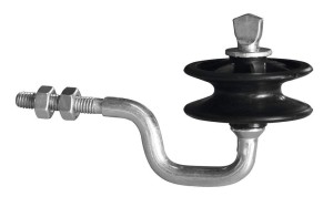 Izolator narożny do plecionek i linek z gwintem metrycznym., Kerbl