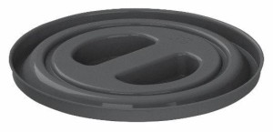 Pokrywa na wiadro z tworzywa sztucznego 12 l, czarna, Kerbl