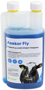 Preparat na owady latające i biegające ASEKOR FLY, niebieski, 1000 ml, Can Agri
