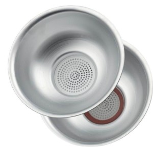 Cedzidło aluminiowe Ø 125, małe, kpl