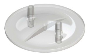 Pokrywa bańki udojowej, tworzywo, 2 otwory, 13-17 mm, Kerbl