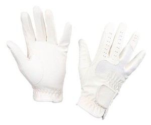 Rękawiczki jeździeckie Gloria, biały, roz. M, Covalliero