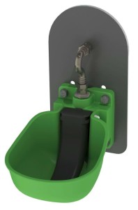 Poidło dla bydła KN50, z zaworem niskociśnieniowym i uchwytem do beczki, Kerbl