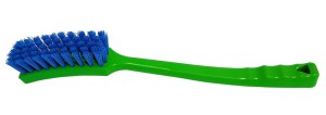 Szczotka z długa rączką, 40 cm, zielony/niebieski