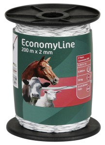 Plecionka ogrodzeniowa ECONOMY, 200 m, biała, AKO