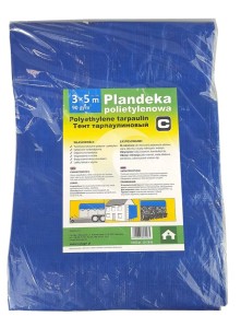 Plandeka 4x6 m, 90 g, niebieska, PE, Can Agri
