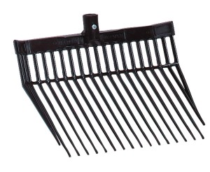 Widły do stajni Aubiose, bez trzonka, czarny, Kerbl