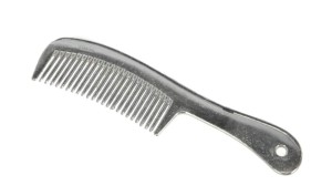 Grzebień z rączką do grzywy, aluminiowy, 20 cm, blister, Covalliero