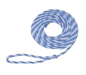 Linka transportowa dla bydła, duża pętla, 320 cm x 12 mm, biały/niebieski, Kerbl