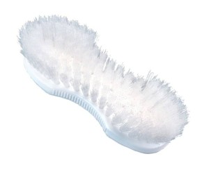 Szczotka uniwersalna „ósemka” nylonowe włosie, 19 cm, biały, Kerbl