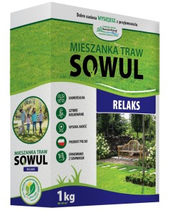 Mieszanka traw Relaks, 1 kg, Sowul & Sowul