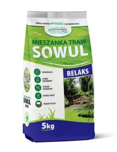 Mieszanka traw Relaks, 5 kg, Sowul & Sowul