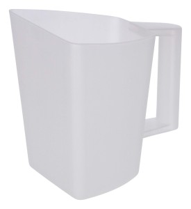 Miarka z uchwytem do paszy, 2 l, przezroczysty, Kerbl