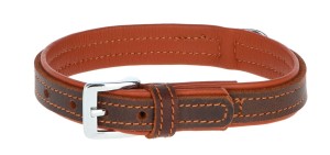 Skórzana obroża dla psa Vegas HQ, 37 - 43 cm x 20 mm, czarna, Kerbl