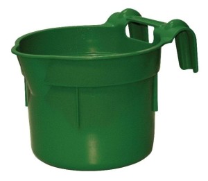 Karmidło HangOn z zawiesiem, okrągłe, oliwkowy, 8 l, Kerbl