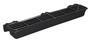 Karmidło podłużne z prętami, czarny, 9 l, Kerbl