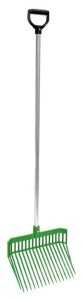 Widły do stajni Premium, z aluminiowym trzonkiem, zielony, Kerbl