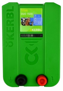 Elektryzator uniwersalny TITAN DUO 1500, dla koni, bydła i małych zwierząt, 1,5 J, Kerbl