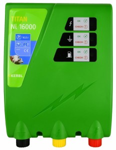 Elektryzator sieciowy TITAN Ni 16000, na dziki, dla koni, byków, bydła, owiec i kóz, 16 J, Kerbl
