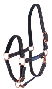 Kantar dla konia Royal, niebieski/karmelowy, roz. Cob, Covalliero