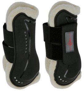 Ochraniacze dla konia TecAir, ze sztucznym futrem, przody, roz. Cob, Covalliero