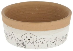 Miska ceramiczna  Hungry, biały-brązowy, 1750 ml, Kerbl