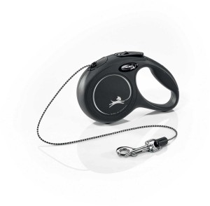 Smycz dla psa Flexi New Classic, linka, czarna, roz. XS, 3 m, 8kg