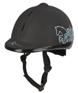 Kask jeździecki Beauty, czarny, 53-57 cm, Covalliero