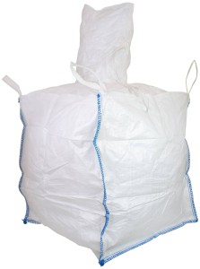 Worek BIG BAG 90x90x160, z lejem wsypowym i wysypowym, biały, 1000 kg