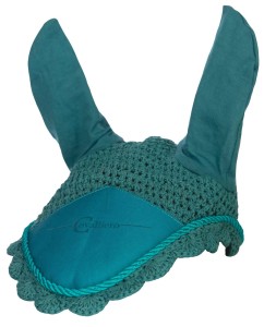 Nauszniki dla konia Duavita, turkusowy, roz.  Cob/Full, Covalliero