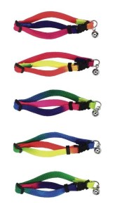 Obroża z bezpiecznym zapięciem dla kota Rainbow, 10 mm, Kerbl