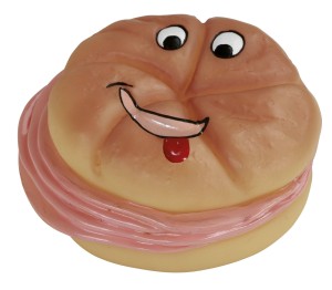 Zabawka dla psa, kanapka z winylu REX, piszcząca, 11 cm, Kerbl