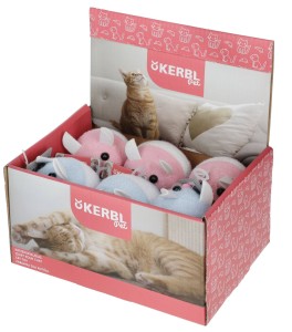 Zabawka dla kota, Myszki frotte, 7 cm, różne kolory, Kerbl