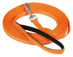 Smycz treningowa, 10m x 20mm, pomarańczowa, Kerbl