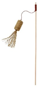 Wędka dla kota z frędzelkiem, trawa turkusowa,  41 cm, Kerbl