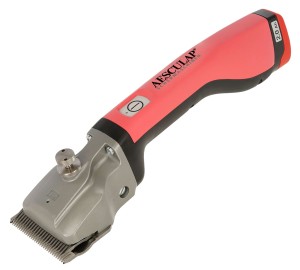 Maszynka do strzyżenia koni Bonum, 2 akumulatory, zestaw ostrzy GT505/GT502, różowa, Aesculap