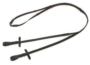 Wodze gumowane AntiSlip, 15 mm, roz. Full, czarny/brązowy, Covalliero