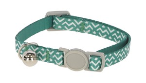 Obroża dla kota z dzwonkiem, turkusowa, Kerbl