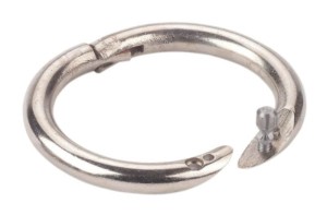 Kółko nosowe dla byka Profi, niklowane, śr. 54 mm, Kerbl