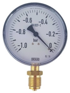 Wakuometr WIKA, Ø 100 mm (duży), gwint ½"